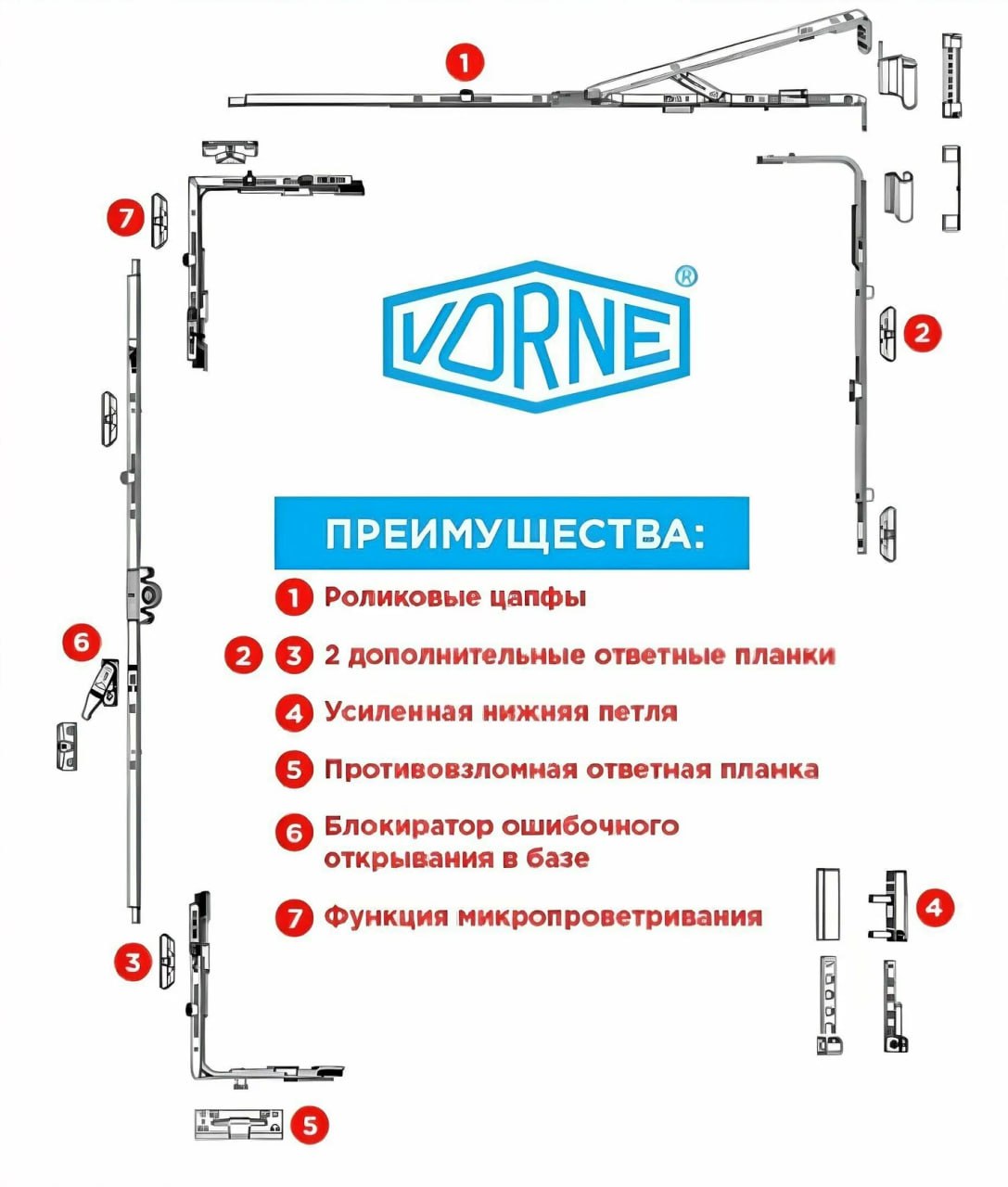 vorne